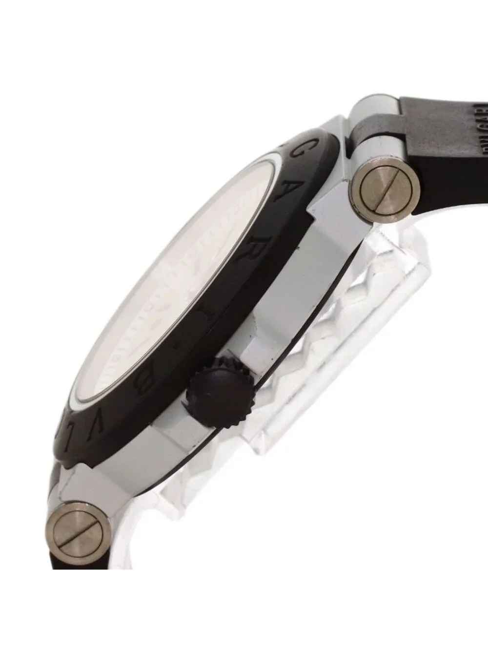 Bvlgari Diagono Aluminum Watch Rubber